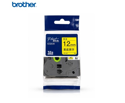 Brother TZe-631 Ruban Laminé 12 mm x 8 m Noir sur Jaune