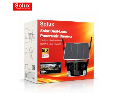 Caméra Solaire SOLUX Y6 4K 4G Wi-Fi 6 IP66 180°