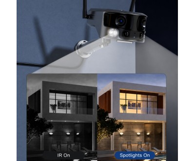 كاميرا SOLUX Y6 الشمسية 4K مع 4G وWi-Fi 6 وIP66