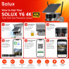 كاميرا SOLUX Y6 الشمسية 4K مع 4G وWi-Fi 6 وIP66