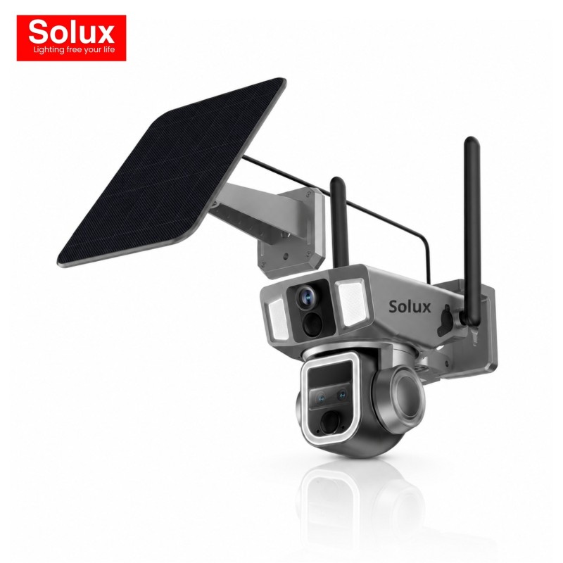 كاميرا SOLUX الشمسية PTZ بدقة 2K مع Wi-Fi و4G