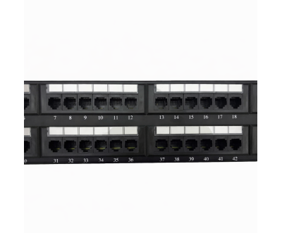 Panneau de Brassage AICO Cat6 48 Ports RJ45 19" Rack 2U