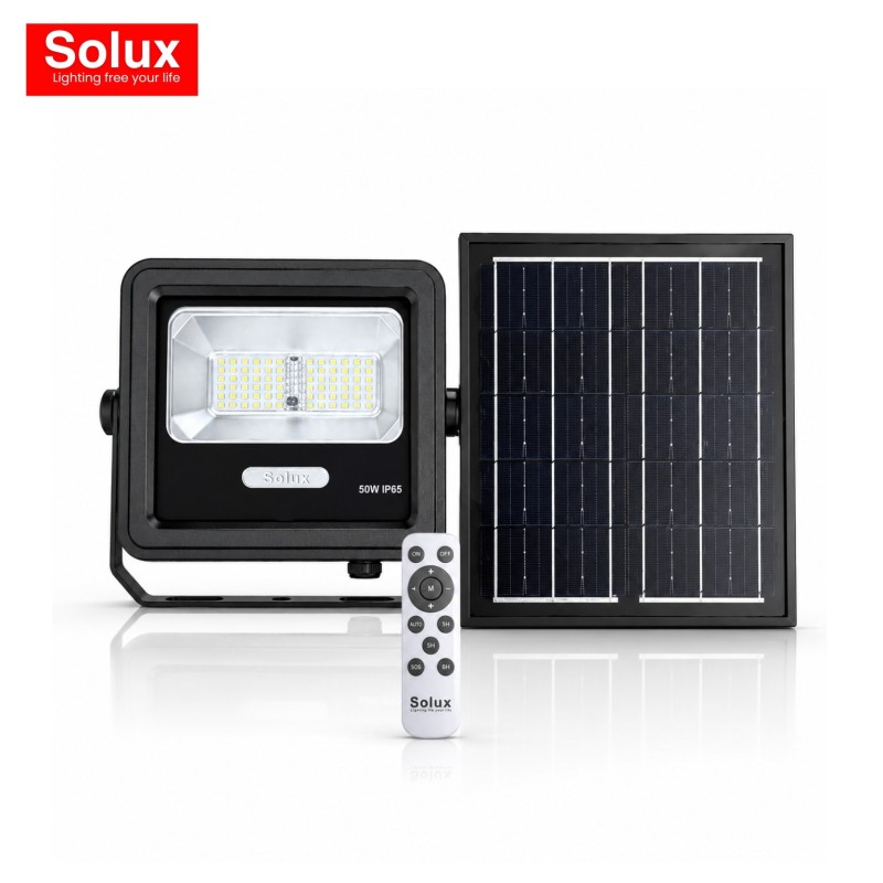 Projecteur Solaire LED 50W 450 Lumens avec Détecteur PIR IP65