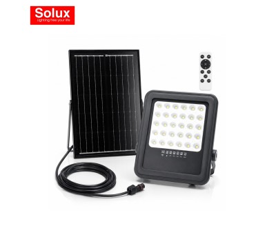 Projecteur Solaire LED 100W 1100 Lumens avec Détecteur PIR