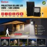 كشاف LED شمسي 200 واط 1400 لومن مع مستشعر حركة PIR وIP65