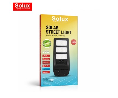 Projecteur Solaire LED 200W avec Détecteur de Mouvement