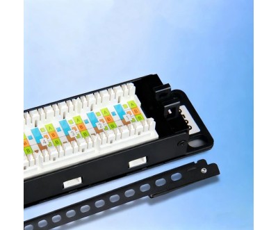 Patch Panel Cat6a 24 Ports RJ45 Aico – CableSolution | Computer Cabinet & Network Rack 19’’