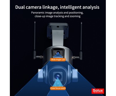 Solux Y5 Solar 4G PTZ 360° 4K Ultra HD Security Camera