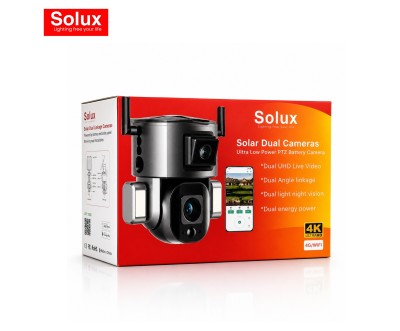 كاميرا Solux Y5 الشمسية 4G PTZ 360° بدقة 4K Ultra HD