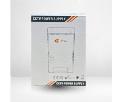 GYYA HD4C36W CCTV Power Supply – 4 Cameras – 12V / 13.5V / 15V – 150–285V Input – Secure Box