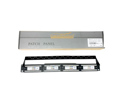 Patch Panel CableSolution Cat6 24 Ports RJ45 19" UTP – 1U