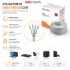Câble Réseau CAT6 U/UTP CCA 305 m 23AWG PVC Gris