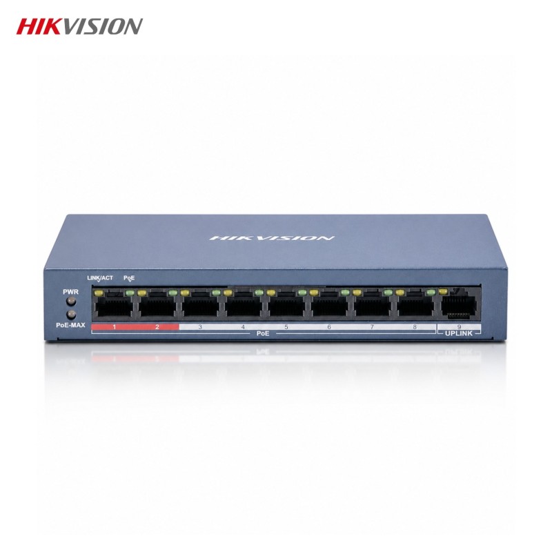 DS-3E0109P-E/M(B) 8-Port Fast Ethernet PoE Switch 60 W