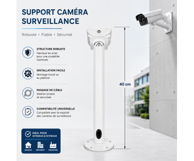 Support Caméra Galvanisé I40 40 cm ST-I40 | Support CCTV