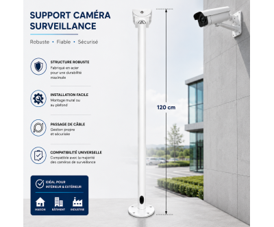 ST-I120 120cm Galvanized Surveillance Camera Mount