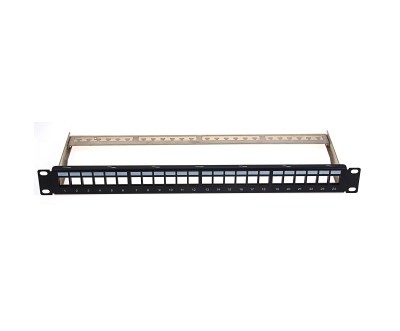 Patch Panel Modulaire Cat7 24 Ports 19" – Panneau de Brassage