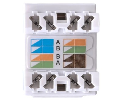 Keystone RJ45 Cat6A UTP 10Gbps – Module Réseau pour Patch Panel