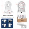 ST-PB White Plastic CCTV Wall Camera Mount