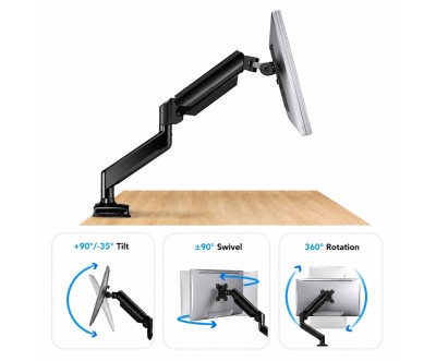 Support mural moniteur GENERIC ST-SH102 en métal galvanisé
