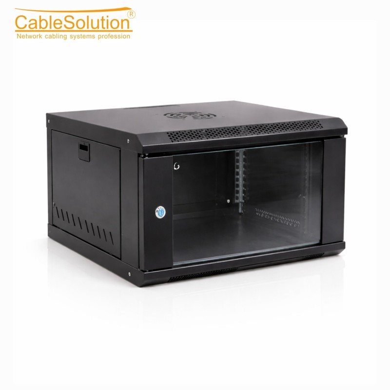 Armoire informatique murale 9U Rack 19 pouces 600×450 mm Noir – CableSolution