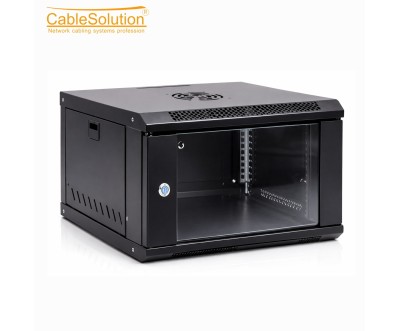 Armoire informatique murale 9U Rack 19 pouces 600×450 mm Noir – CableSolution