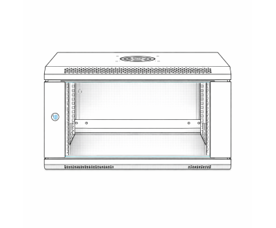 Armoire informatique murale 9U 600x450 mm – Rack 19 pouces | CableSolution
