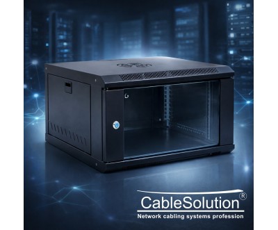 Armoire informatique murale 9U 600x450 mm – Rack 19 pouces | CableSolution