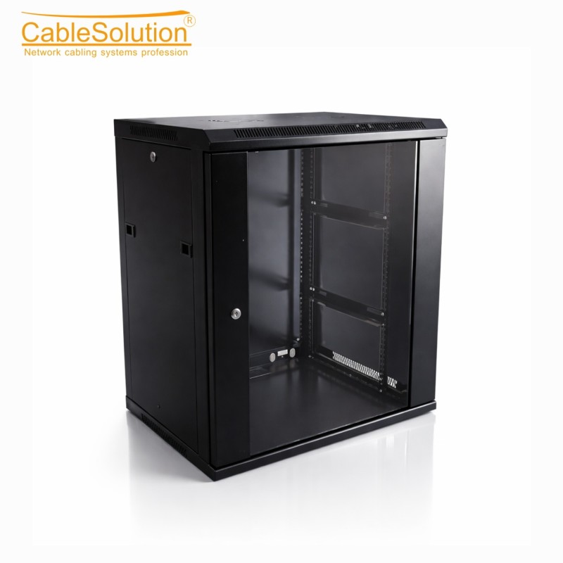 Armoire informatique murale 15U Rack 19 pouces 600×600 mm Noir – CableSolution