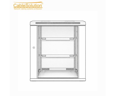 Armoire Informatique Murale 15U 600x600 – CableSolution 6615