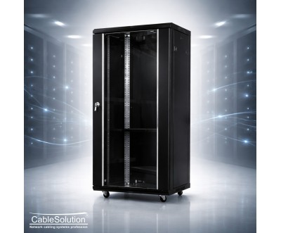 خزانة شبكات 22U قياس 19 بوصة CableSolution 6822