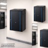 Armoire informatique murale 18U Rack 19 pouces 600×600 Noir – CableSolution