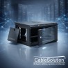 Armoire informatique murale 4U 600x450 mm – Rack 19 pouces | CableSolution