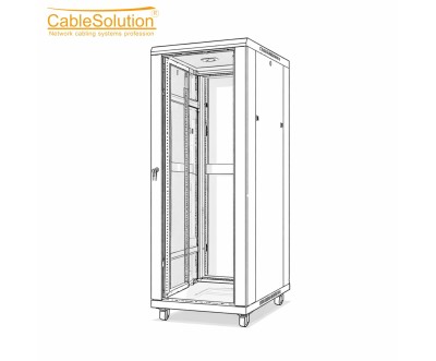 32U 19" Network Cabinet 600x600 CableSolution