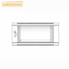 Armoire informatique murale 6U 19" CableSolution 5406