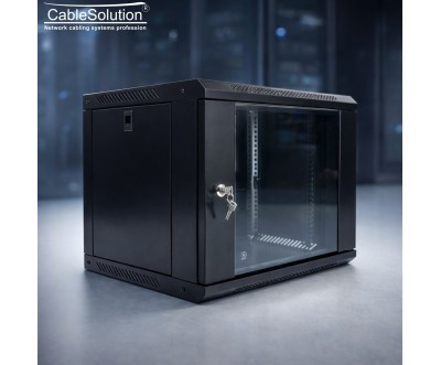 9U Wall Mount Network Cabinet 19 Inch CableSolution
