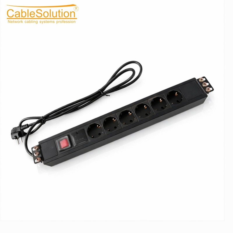 Multiprise 6 prises avec protection surtension CableSolution