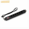 مشترك كهربائي 6 مقابس مع حماية من ارتفاع الجهد CableSolution