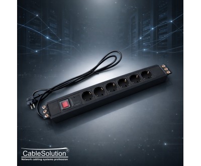 Multiprise 6 prises avec protection surtension CableSolution