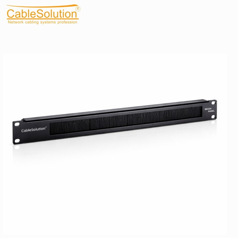 لوحة فرشاة 1U CableSolution لرفوف 19 بوصة
