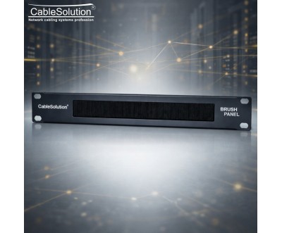 لوحة فرشاة 1U CableSolution لرفوف 19 بوصة