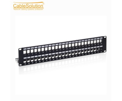 48-Port Keystone Patch Panel 19" PBM48