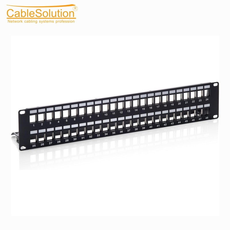 48-Port Keystone Patch Panel 19" PBM48