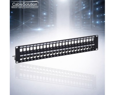 48-Port Keystone Patch Panel 19" PBM48