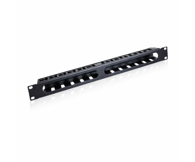 2U 19" Brush Panel Cable Management Rack