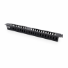 2U 19" Brush Panel Cable Management Rack