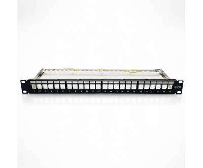 19” Cat6A SFTP Patch Panel 24 Ports 1U