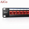 لوحة توزيع RJ45 Cat6a بعدد 24 منفذ AiCo
