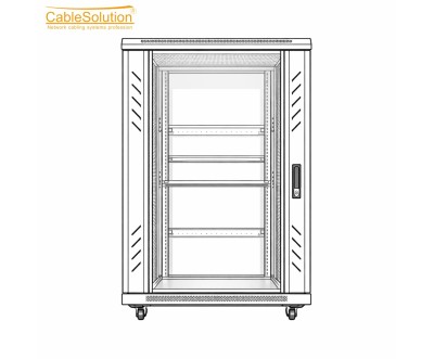 Armoire informatique 24U rack 19 pouces 600x800 CableSolution