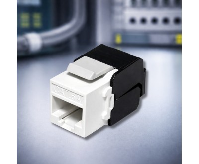 وحدة RJ45 Keystone Cat6A بدون أدوات تدعم PoE