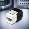 وحدة RJ45 Keystone Cat6A بدون أدوات تدعم PoE